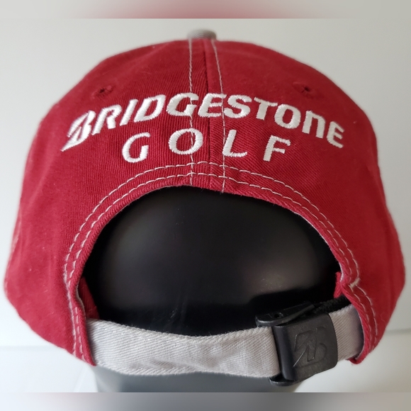 Bridgestone Golf Embroidered Strapback Hat Baseball Cap - EUC - Picture 2 of 6